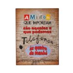 Plaque murale wall deco friends 25x33 cm