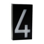 Plaque numéro solaire led maison hôtel - sonew - Éclairage porte adresse - blanc - mat Plaque numéro solaire led maison hôtel - sonew - Éclairage porte adresse - blanc - mat