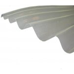 Plaque polyester ondule - l: 3 m - l: 92 cm - translucide