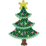 Plaque pour perles � repasser midi sapin de no�l