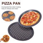 Plaque à pizzas - non spécifié - lot de 2 - acier au carbone - antiadhésif - Ø 33. 5 cm Plaque à pizzas - non spécifié - lot de 2 - acier au carbone - antiadhésif - Ø 33. 5 cm