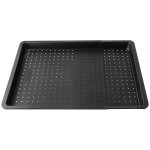 Plaque � pizza perfor�e - zenker - extensible 37 - 52 x 33 cm - rev�tement teflon - antiadh�sif