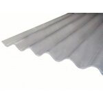 Plaque de polycarbonate ondul alvolaire 6mm go (grande onde 177 - 51 mm) - l: 1. 52 m - l: 92 cm - ...