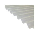 Plaque polyester ondule toit translucide - l: 2 m - l: 90 cm - translucide