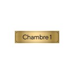 Plaque de porte personnalisable - signaletique. biz france - grav0008 - or bross - dcoration murale ...