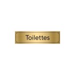Plaque de porte pour toilettes - signaletique. biz france - grav0005 - or bross - dcoration murale ...