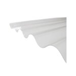 Plaque pvc ondule - l: 1. 52 m - l: 92 cm - transparent