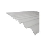 Plaque pvc ondulée - l: 1. 52 m - l: 90 cm - transparent Plaque pvc ondulée - l: 1. 52 m - l: 90 cm - transparent
