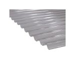 Plaque pvc transparente et nervure - l: 1. 5 m - l: 109 cm - transparent