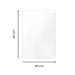 Plaque verre acrylique transparent 15 mm - 40x60 cm (400x600 mm) - cadre verre synth�tique � lunit� - ...