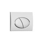 Plaque de commande pour wc avec double touche - chrome - cerasus Plaque de commande pour wc avec double touche - chrome - cerasus