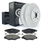 Plaquettes de frein + disques de frein avant pour nissan kubistar renault kangoo