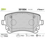 Plaquette de frein gamme first audi a4 - valeo - 301004