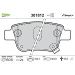 Plaquette de frein gamme first toyota avensis ( t22 ) - valeo - 301812