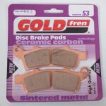 Plaquette de frein gold fren pour scooter kymco 125 new x - town i 2016 � 2019 avg - avec abs - mfpn ...
