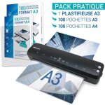 Plastifieuse a3 a4 a5 a6 a7 pro rapide à chaud à froid jusqu?à 2x125 microns pack avec 100 pochettes ... Plastifieuse a3 a4 a5 a6 a7 pro rapide à chaud à froid jusqu?à 2x125 microns pack avec 100 pochettes ...