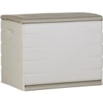 Plastiken coffre 260l intérieur / extérieur fonctionnel et esthétique cadenassable avec roulettes beige ... Plastiken coffre 260l intérieur / extérieur fonctionnel et esthétique cadenassable avec roulettes beige ...