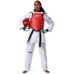 Plastron taekwondo compétition double kwon - rouge / bleu - 2xs Plastron taekwondo compétition double kwon - rouge / bleu - 2xs