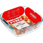 Plat air fryer - pyrex - 1450141 - carr - en verre borosilicate - 20 x 17 cm