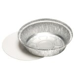 Plats en aluminum avec couvercles rond 770 ml �?