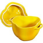 Plat de cuisson - staub - cocotte sp�ciale 045 l - c�ramique - jaune - couvercle inclus