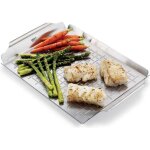 Plat de cuisson weber deluxe rectangle - acier inoxydable