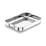 Plat a four haut 30x22x5cm inox anti - adherent f11160