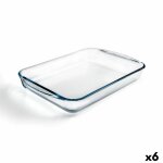 Plat de four pyrex classic vidrio rectangulaire transparent verre 40 x 27 x 6 cm (6 units)