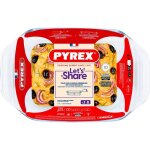 Plat � four rectangulaire - pyrex - lets share - 27 x 17 cm - verre