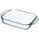 Plat � four rectangulaire - pyrex - lets share - 35 x 23 cm - verre