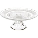 Plat  gteau sur pied renaissance 29cm transparent