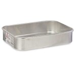 Plat � gratin argent� aluminium (18 x 5 x 25 cm)