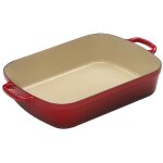 Plat  gratin - le creuset - rectangulaire - rouge