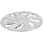 Plat  hutres - jean dubost - 8 trous - en inox