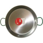 Plat  palla en acier poli - vaello - campos - d: 60 cm - pour 20 personnes