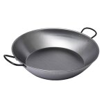 Plat  paella haut en mtal  50 cm