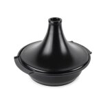 Plat  tajine induction dme en cramique 30 cm noir satin - peugeot saveurs