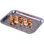 Plateau grill barbecue - acier - dimensions: 345x24x25cm - mati�re: acier inoxydable
