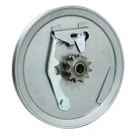 Plateau poulie de transmission gris pour mobylette mbk 41 11dts pas 415 douille ina