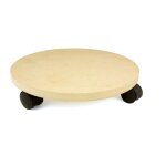 Plateau rouleur - mottez - b763q - � 30 cm - charge 80 kg - rond