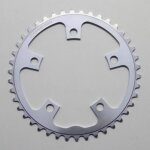 Plateau route 5bra 42dts d. 110 compact interieur argent alu 7075 stronglight type shimano 9 - 10v.