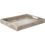 Plateau de service � motifs et� 40cm naturel