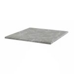 Plateau de table carr� stratifi� 60 x 60 cm marbre gris - oviala