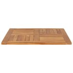 Plateau de table - omabeta - bois de teck massif - carr� 80x80 cm - 4 places - finition � leau