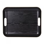 Plateau rectangle classic 45x36 cm noir - table passion