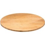 Plateau tournant - paris prix - bambou - d. 50 x h. 3 cm - rond - non