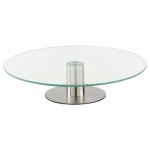 Plateau tournant verre glass 30cm transparent