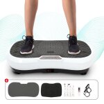 Plateforme vibrante et oscillante sotech - blanc - 180 niveaux - tlcommande - 69 x 39 x 13 cm