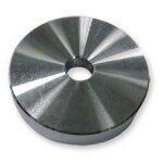 Adaptateur pour platine vinyle - reloop - singleadapt - finition silver - centreur 45 tours