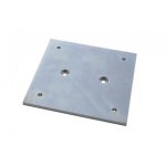 Platine de fixation - renz - h. 15 x l. 15 x p. 0. 5 cm - acier - ext�rieur - a pied